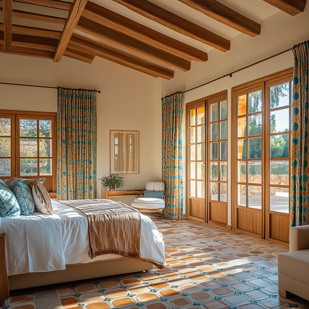 modern farmhouse bedroom master suite vaulted ceilings 55