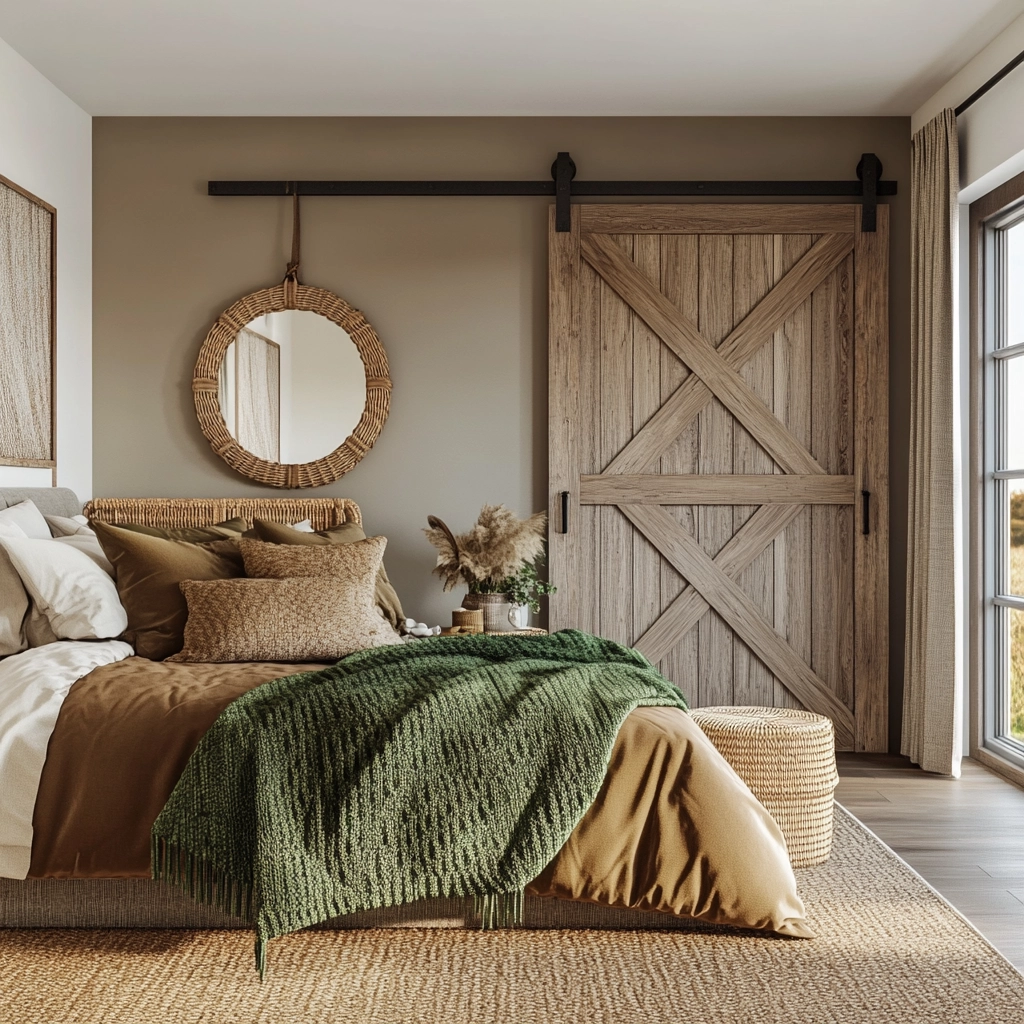 modern farmhouse bedroom master suite vaulted ceilings 58