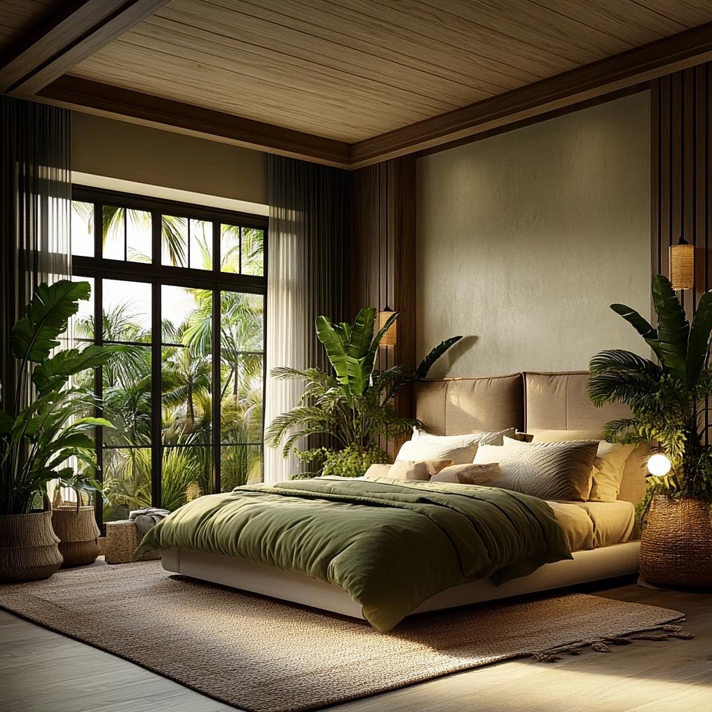 modern farmhouse bedroom master suite vaulted ceilings 63