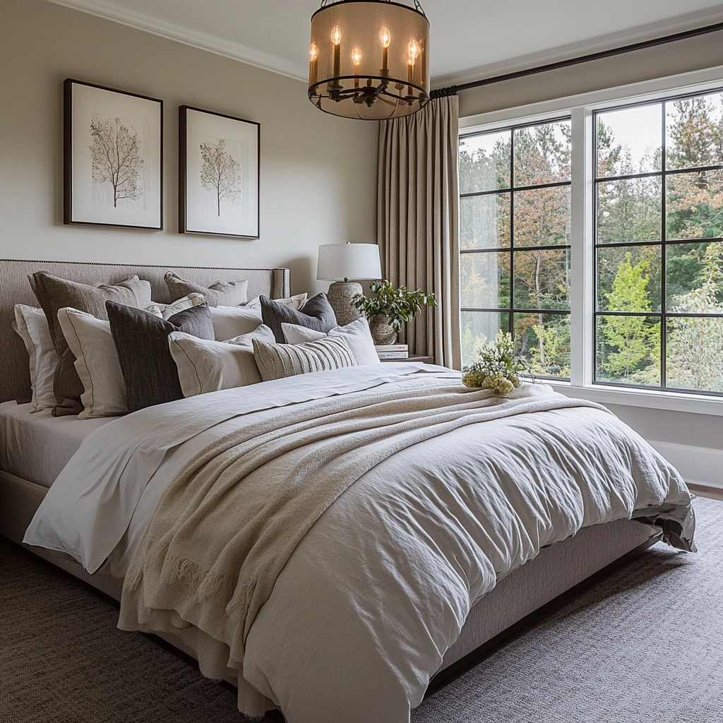 modern farmhouse bedroom master suite wall decor 33