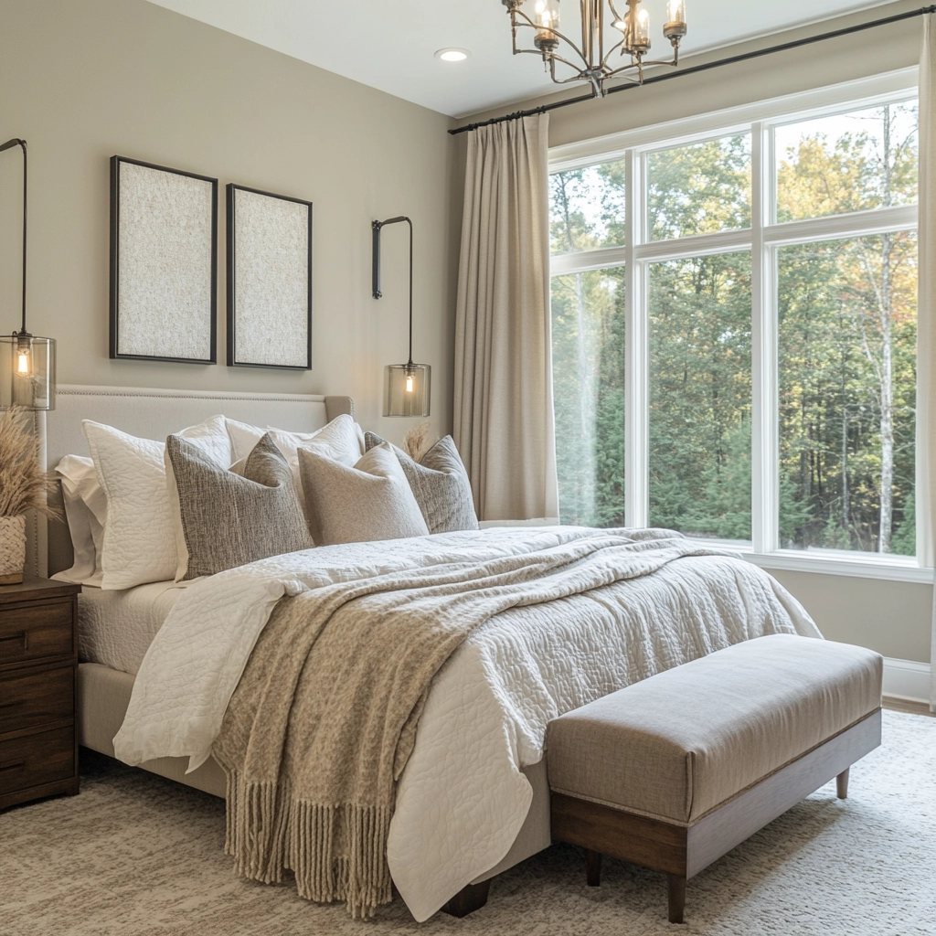 modern farmhouse bedroom master suite wall decor 36