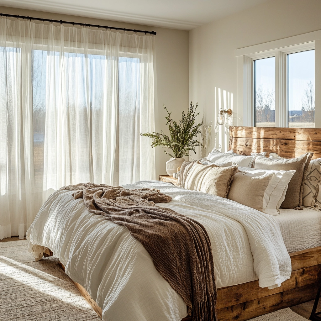 modern farmhouse bedroom master suite wall decor 4