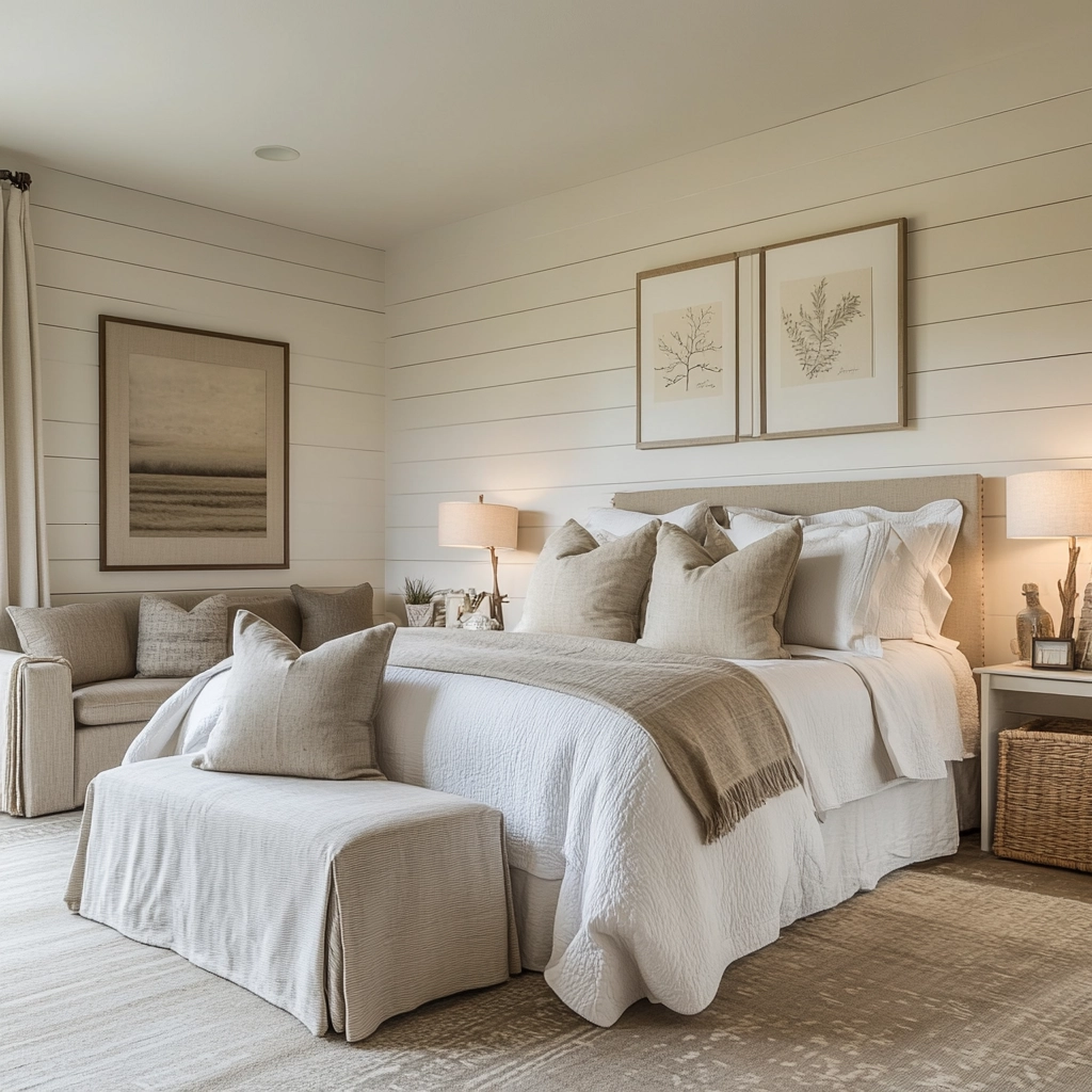 modern farmhouse bedroom master suite wall decor 6