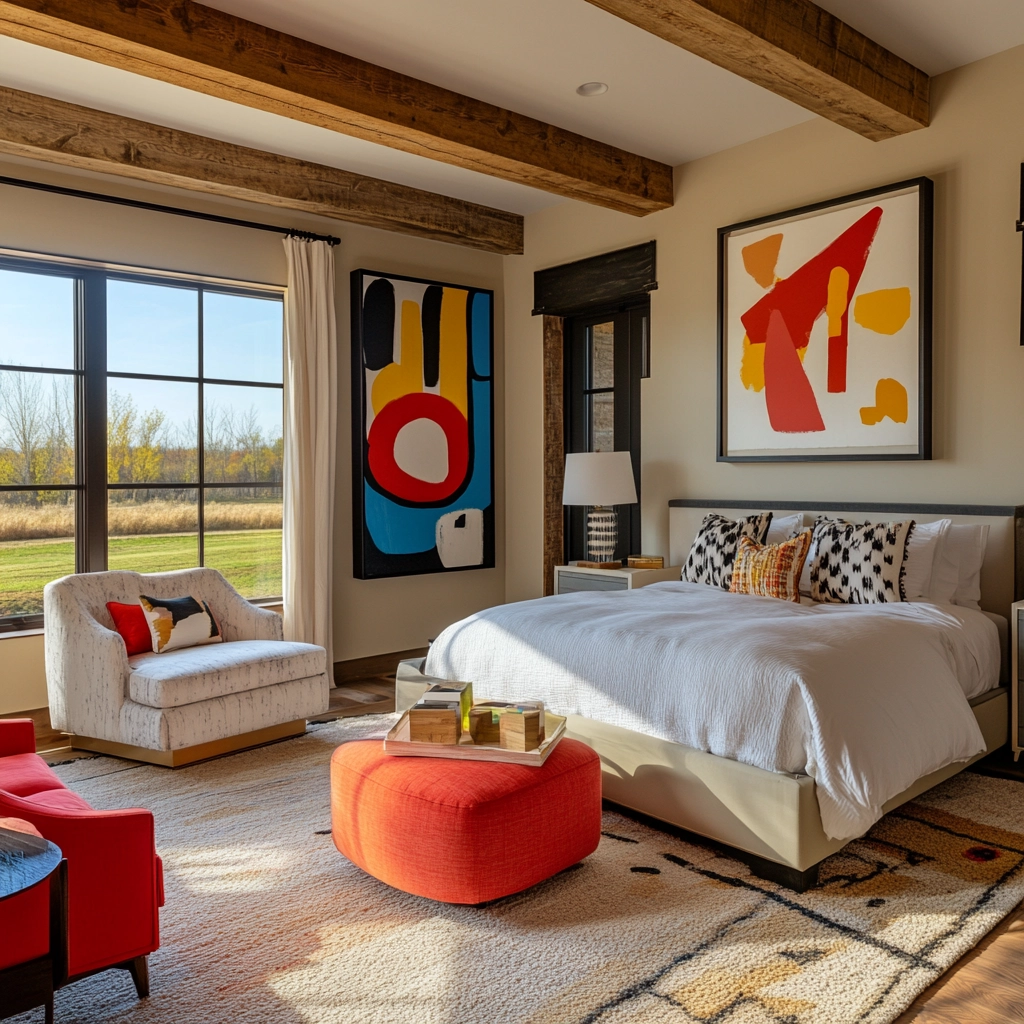 modern farmhouse bedroom master suite wall decor 79