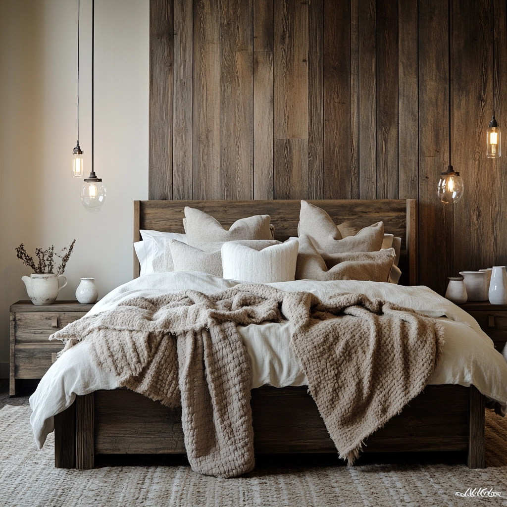 modern farmhouse bedroom wall decor 14