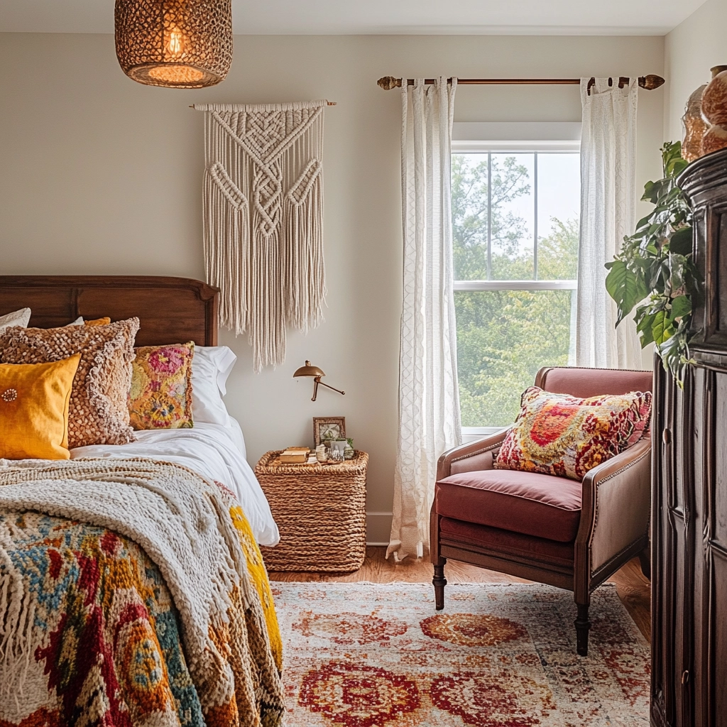 modern farmhouse guest bedroom 17