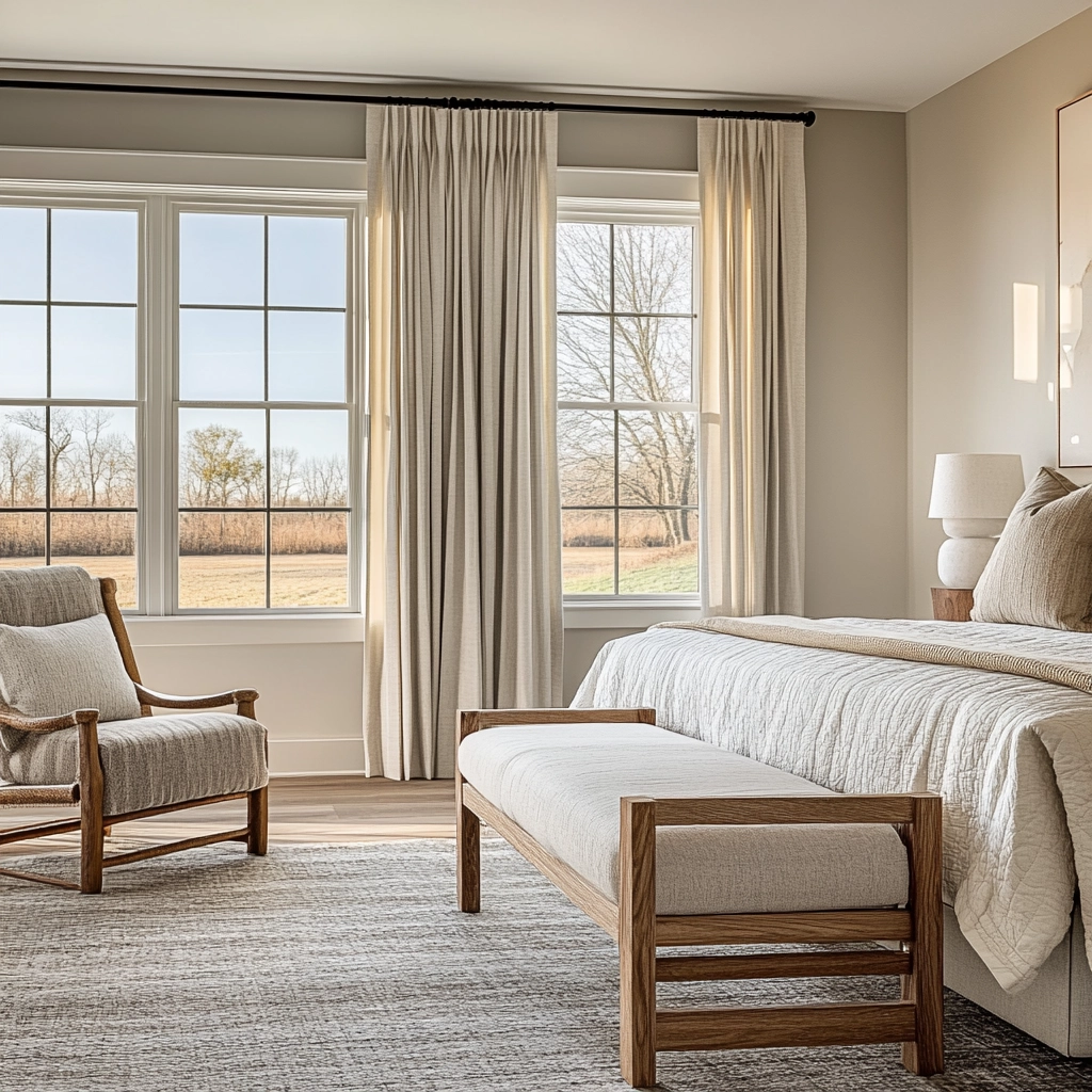 modern farmhouse guest bedroom 33