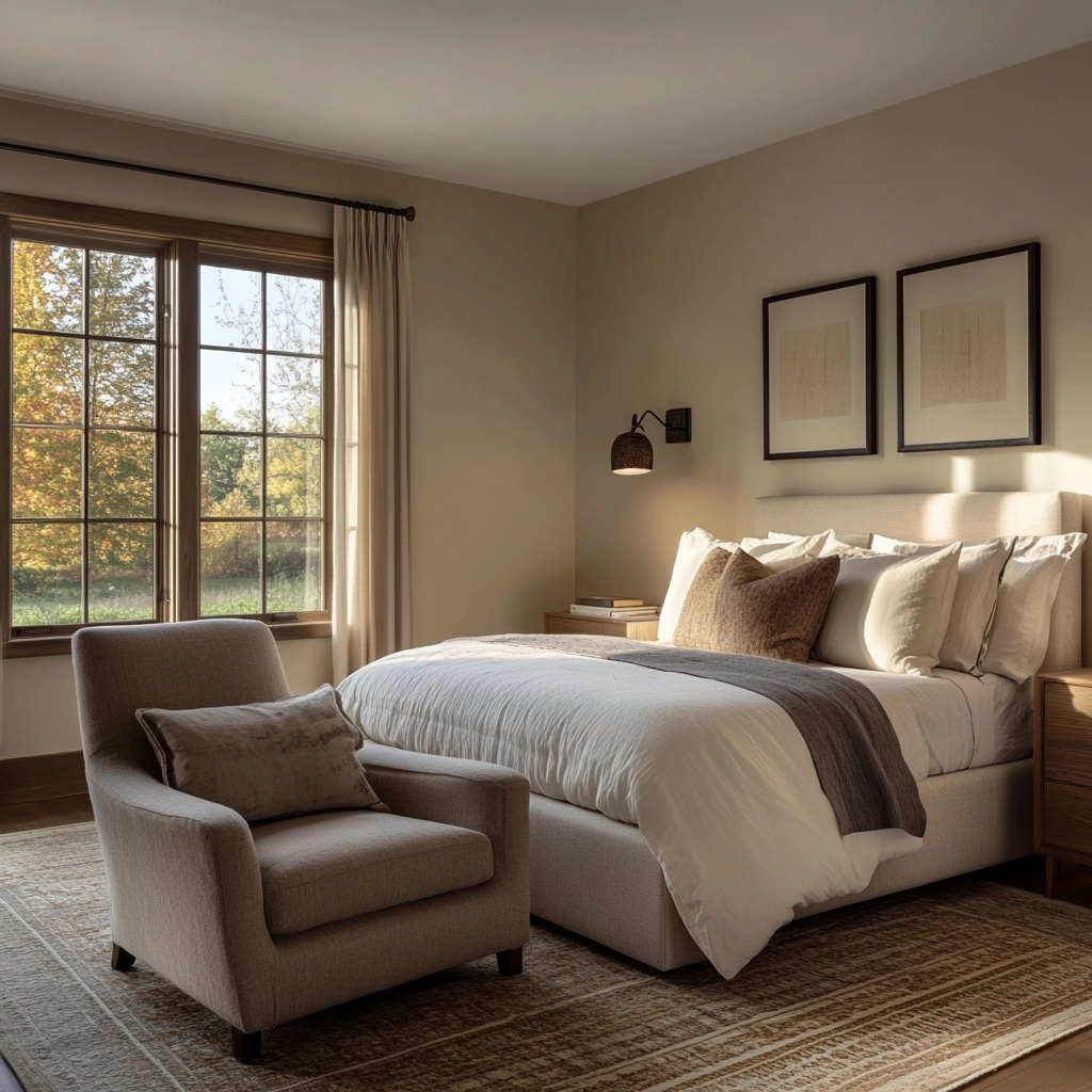 modern farmhouse guest bedroom 36