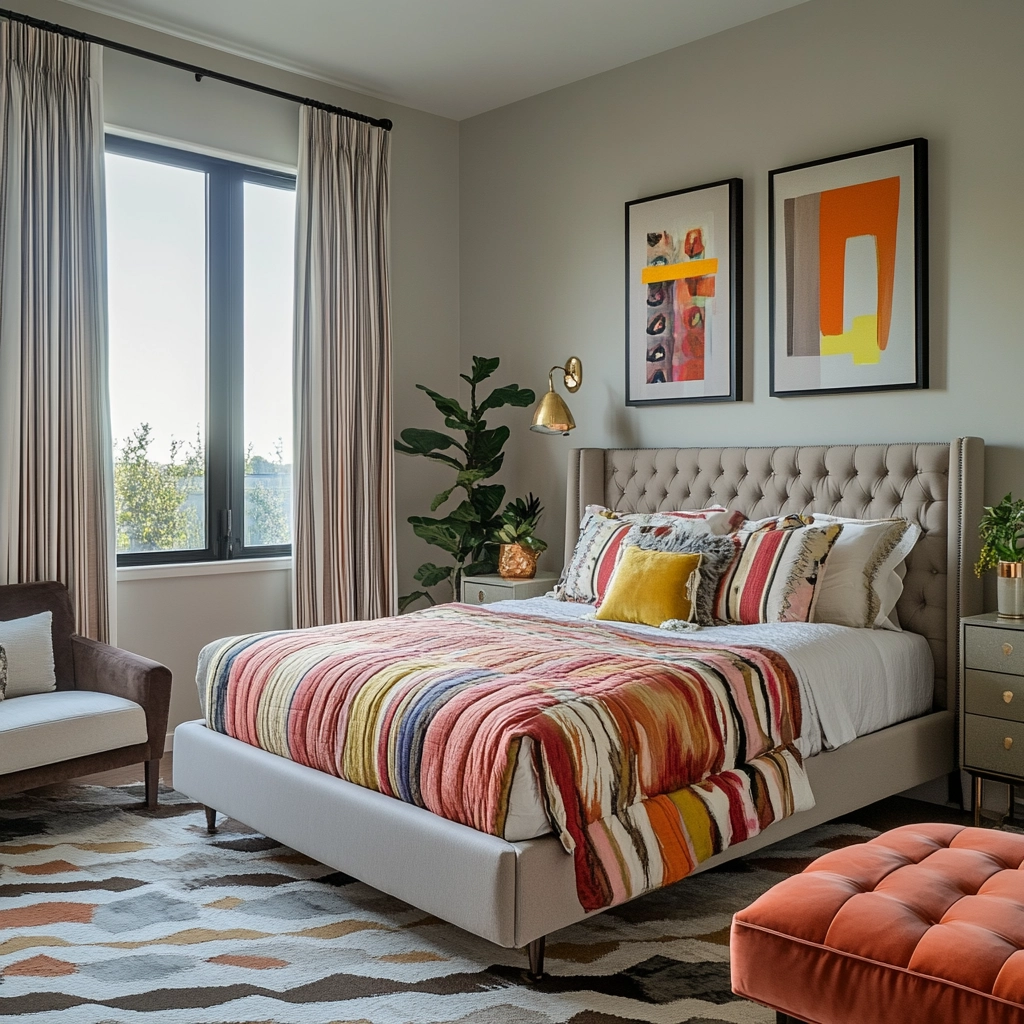 modern farmhouse guest bedroom 74