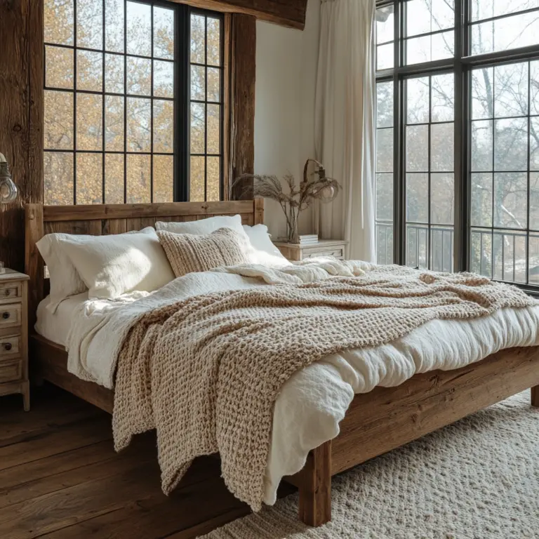 modern farmhouse interior bedroom 1