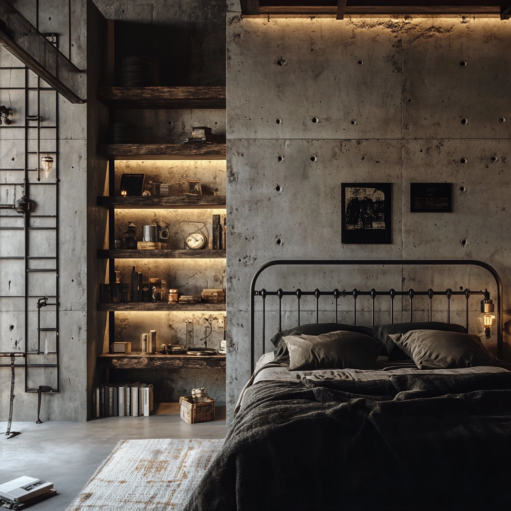 modern farmhouse interior bedroom 14