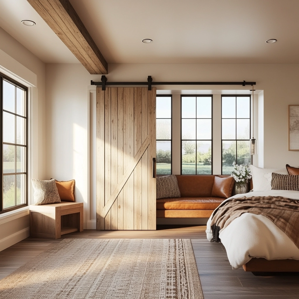 modern farmhouse interior bedroom 34