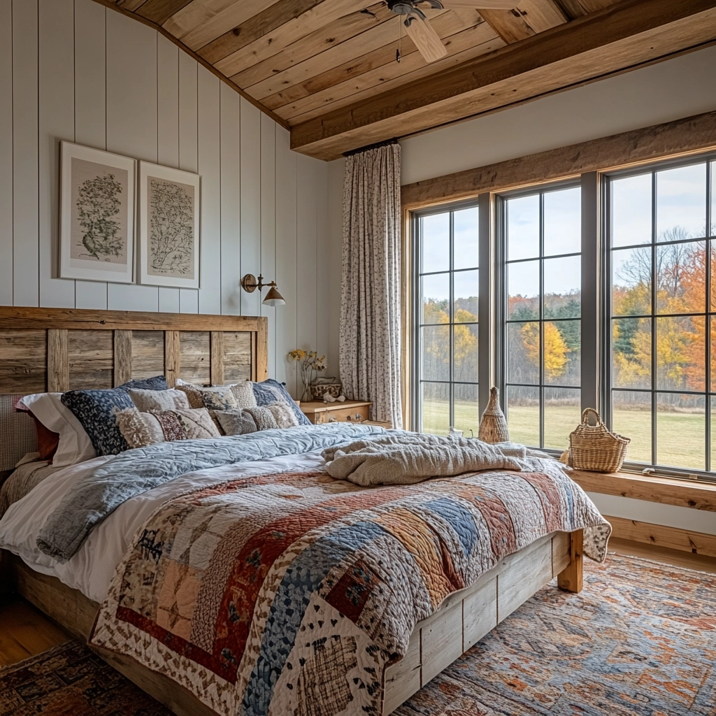 modern farmhouse interior bedroom 48