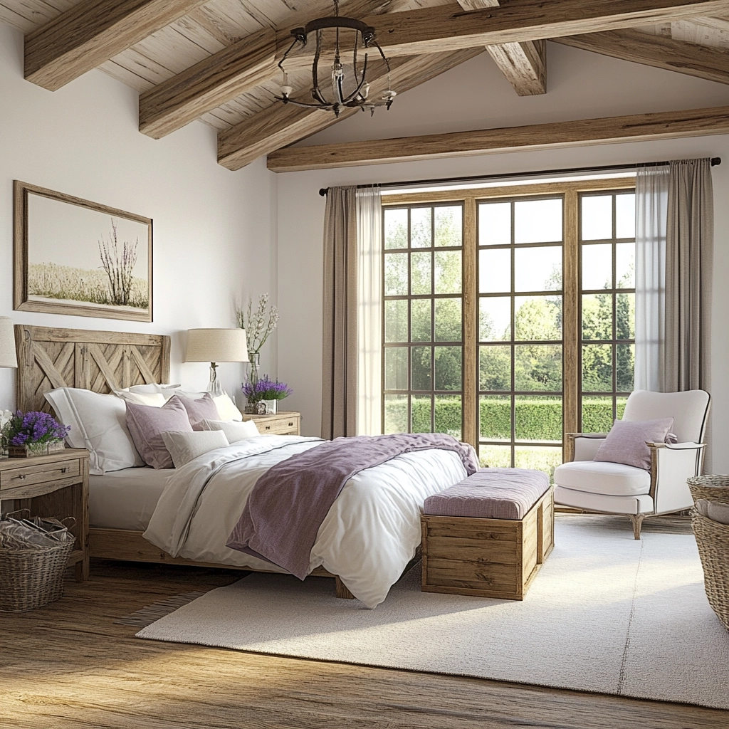 modern farmhouse interior bedroom 57