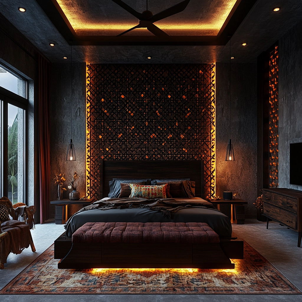 modern farmhouse interior bedroom 63
