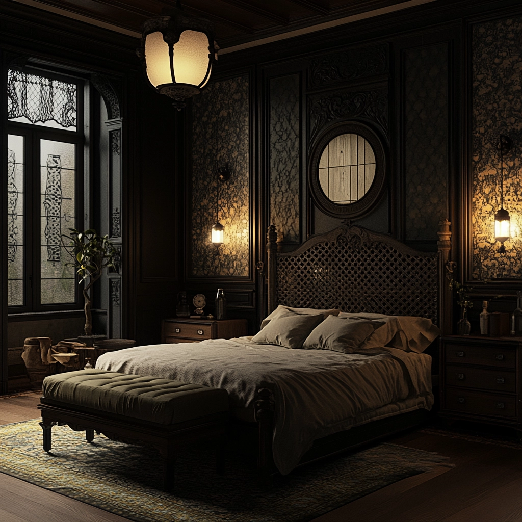 modern farmhouse interior bedroom 64