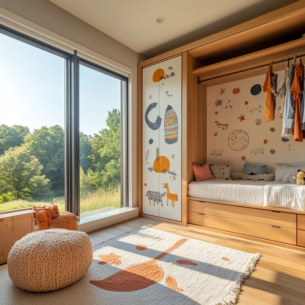 modern farmhouse kids bedroom 13