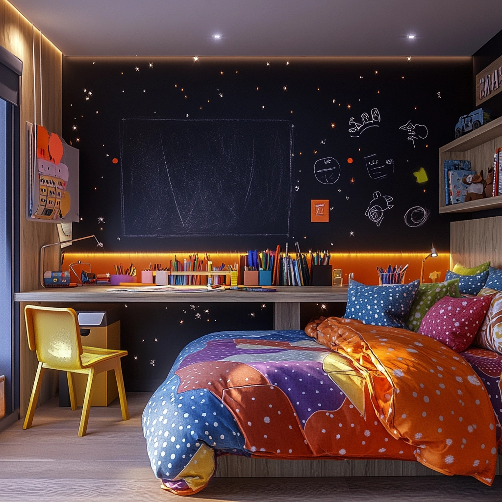 modern farmhouse kids bedroom 22