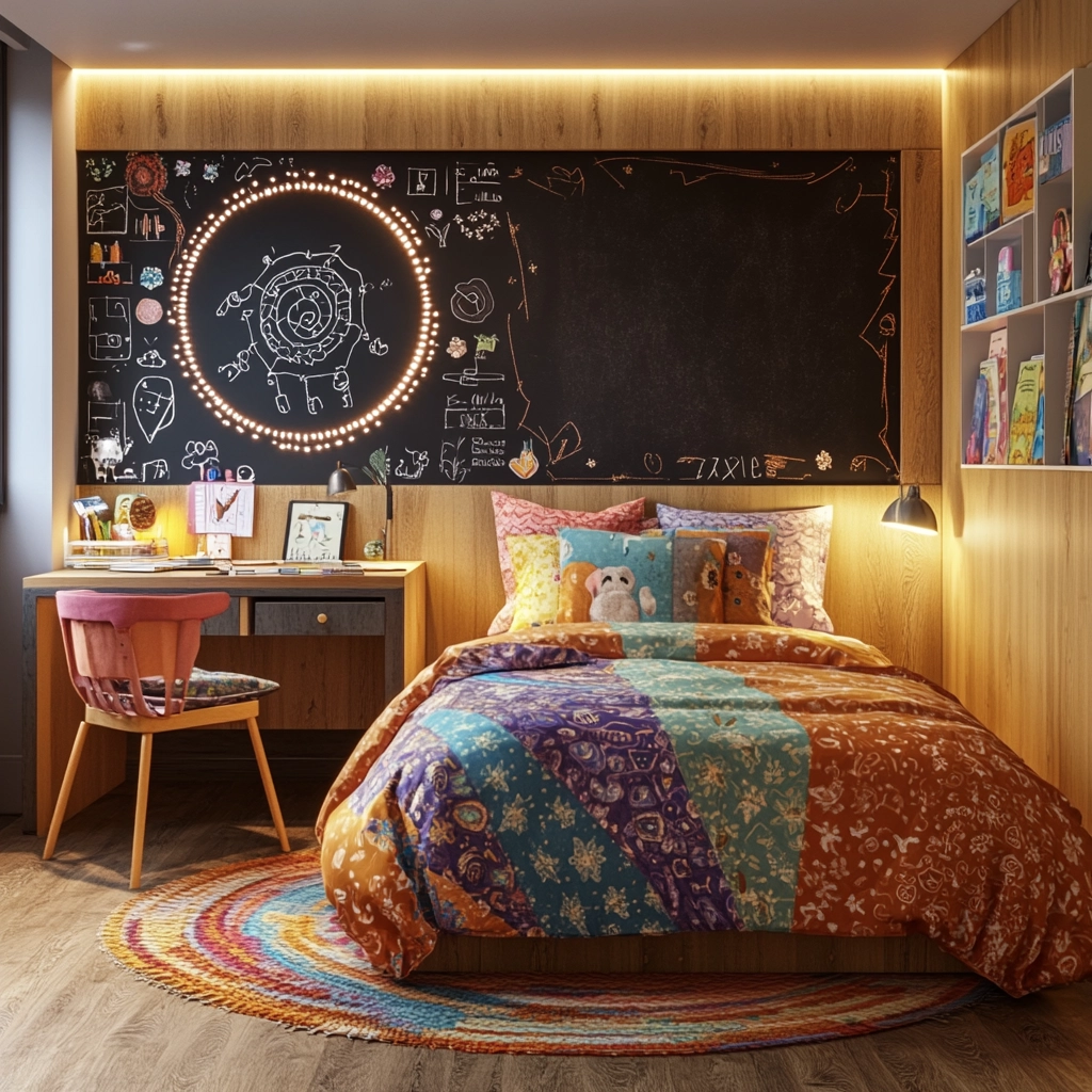 modern farmhouse kids bedroom 23