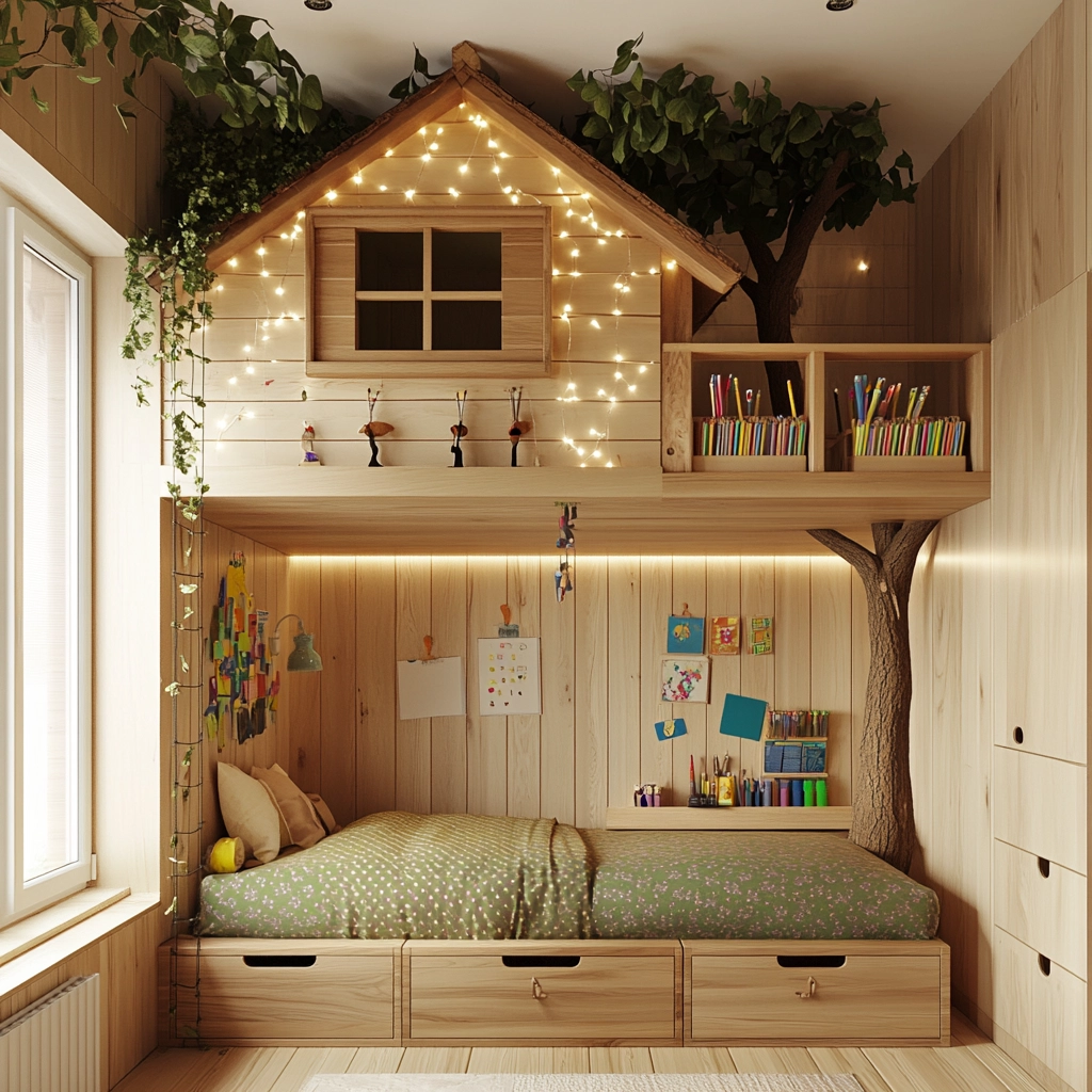 modern farmhouse kids bedroom 79