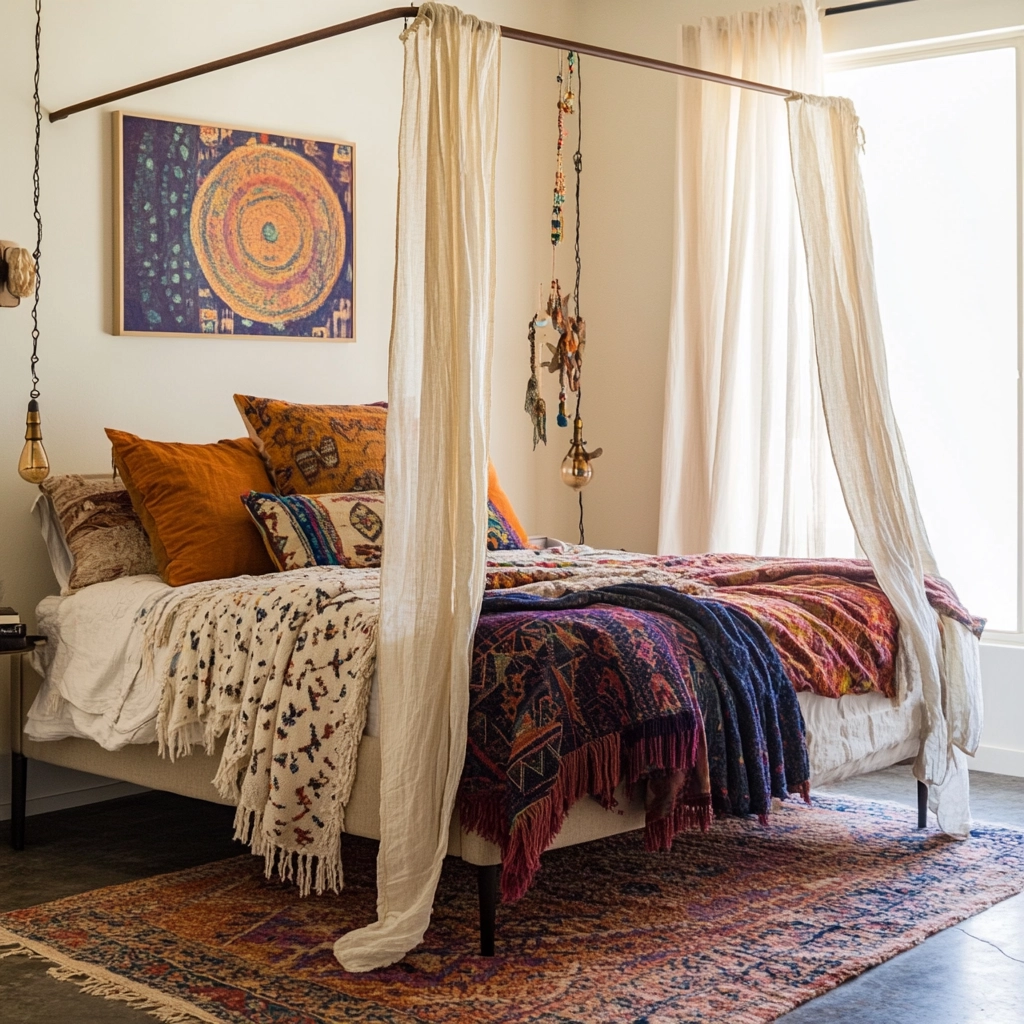 modern farmhouse master bed bedroom 20