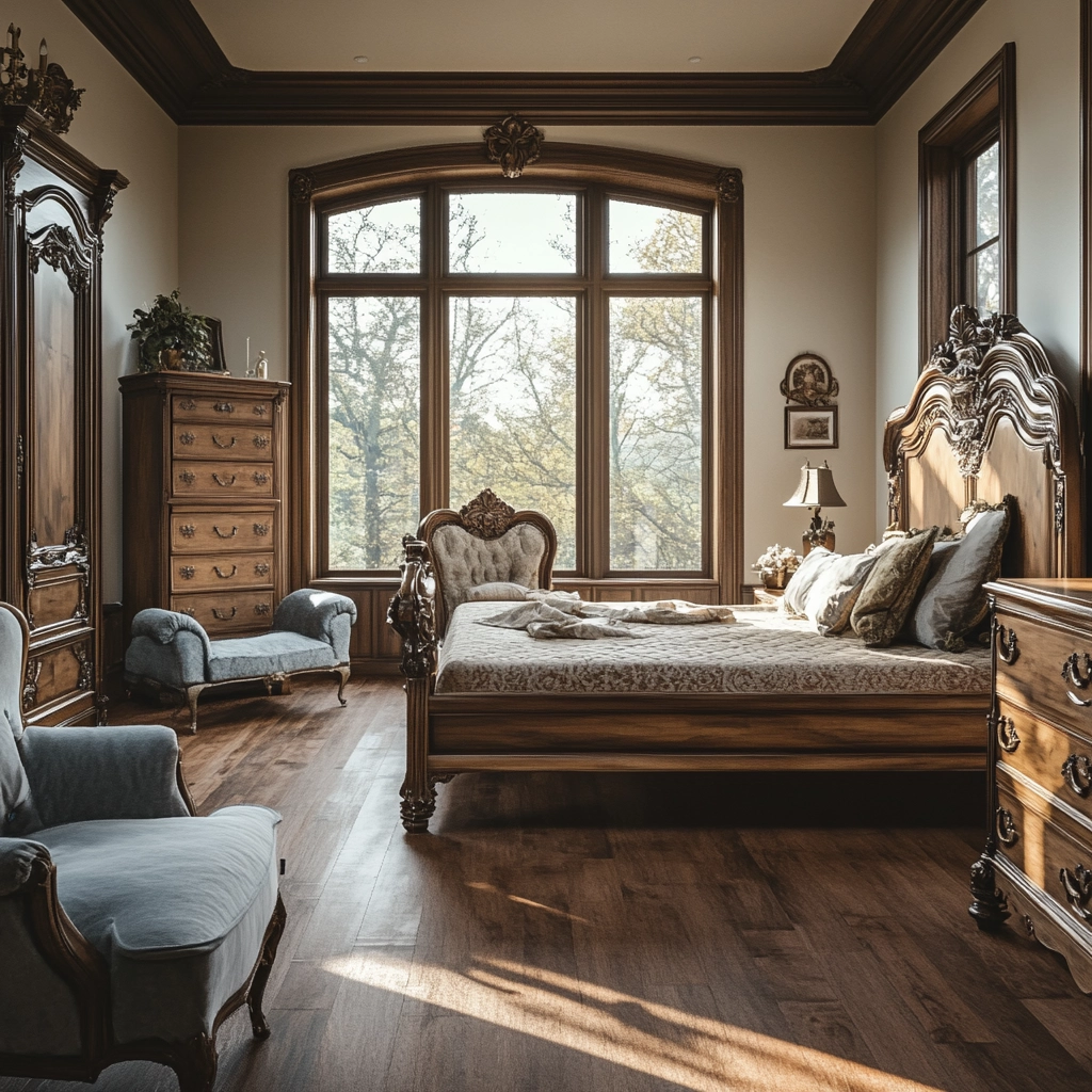 modern farmhouse master bed bedroom 24