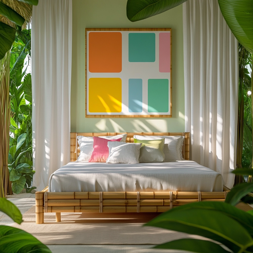 modern farmhouse master bed bedroom 25