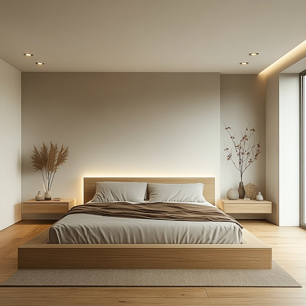 modern farmhouse master bed bedroom 31