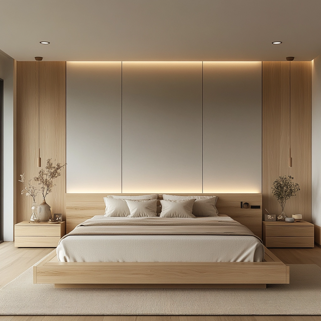modern farmhouse master bed bedroom 32