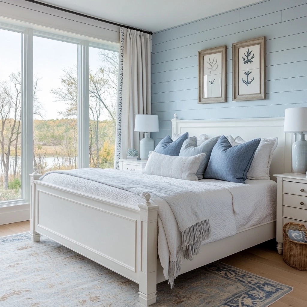 modern farmhouse master bed bedroom 35