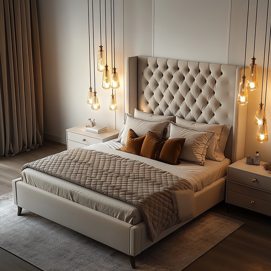 modern farmhouse master bed bedroom 40