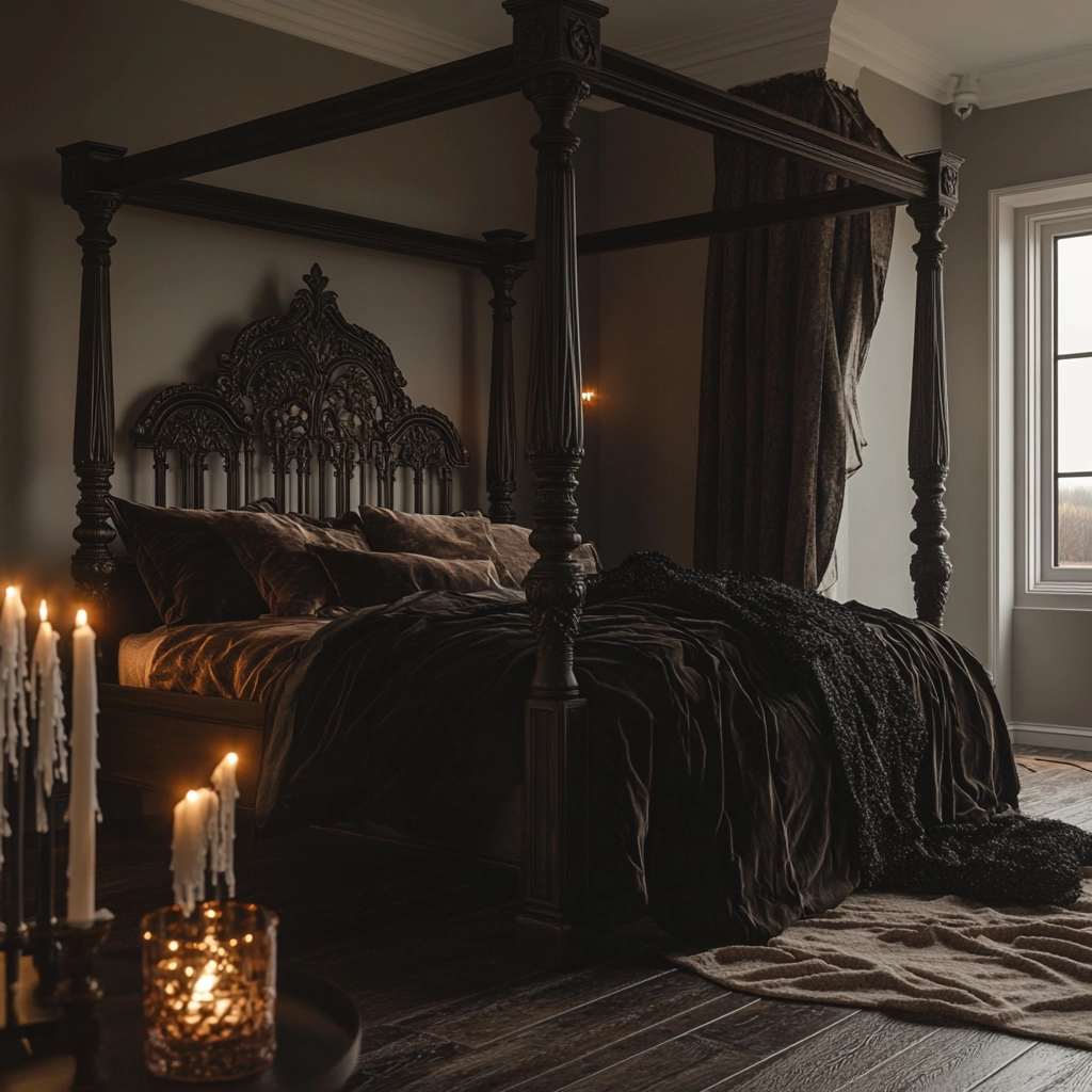 modern farmhouse master bed bedroom 46