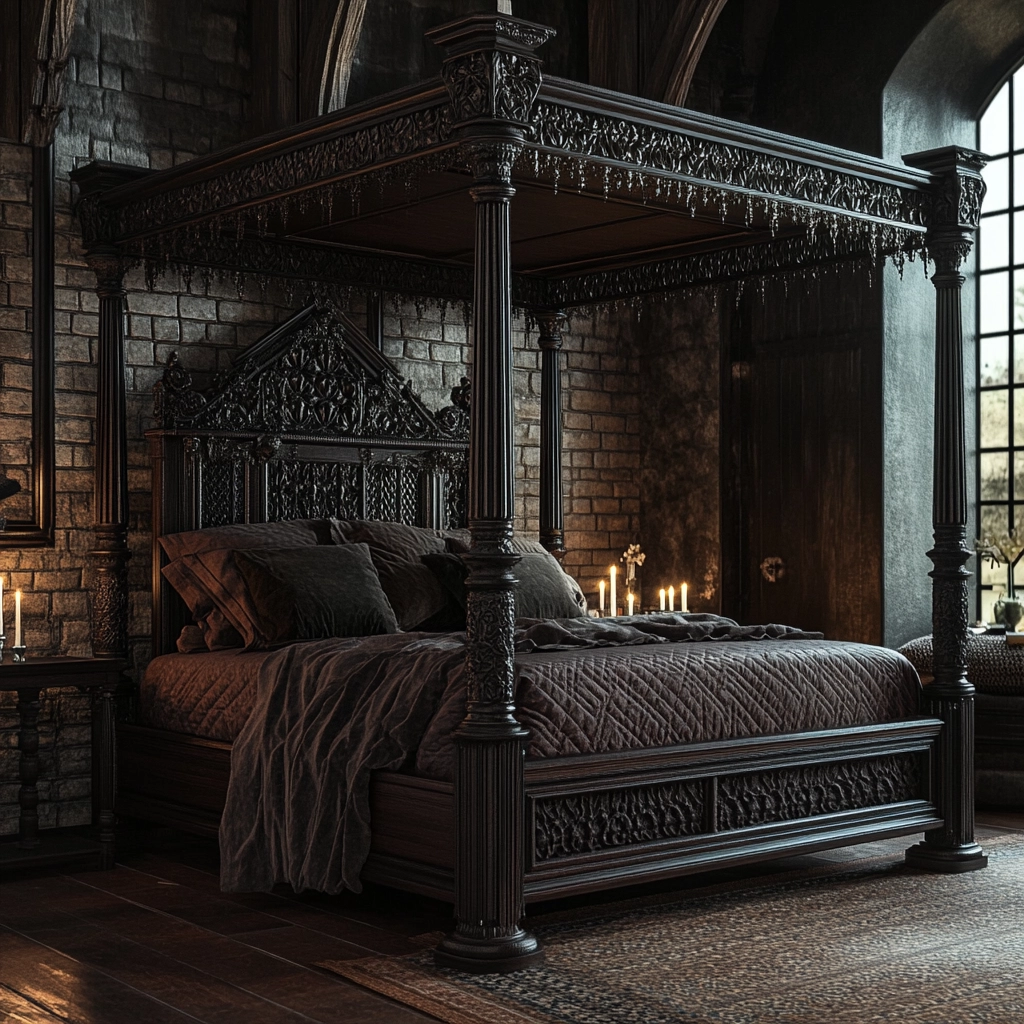 modern farmhouse master bed bedroom 47