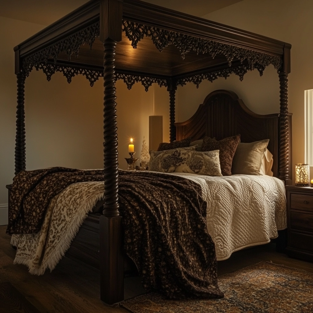 modern farmhouse master bed bedroom 48