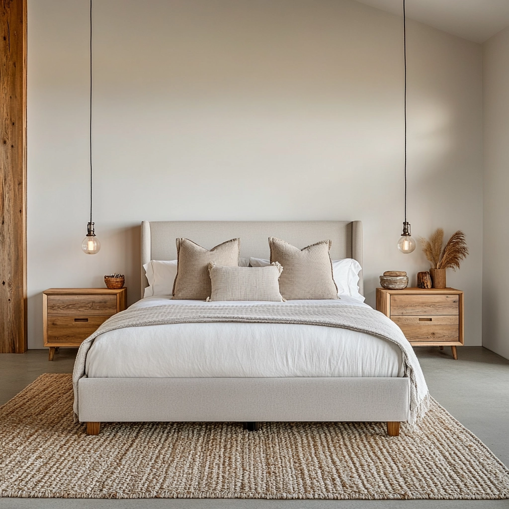 modern farmhouse master bed bedroom 5