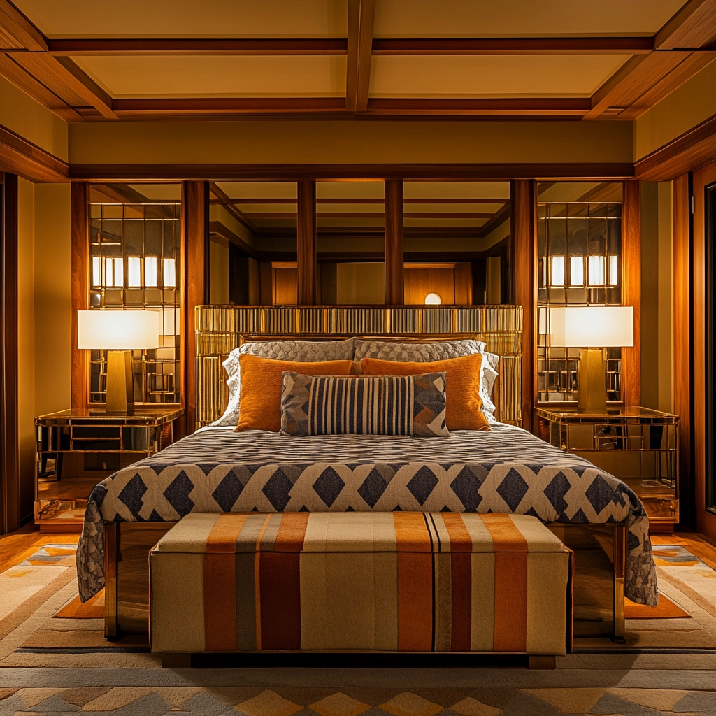 modern farmhouse master bed bedroom 53
