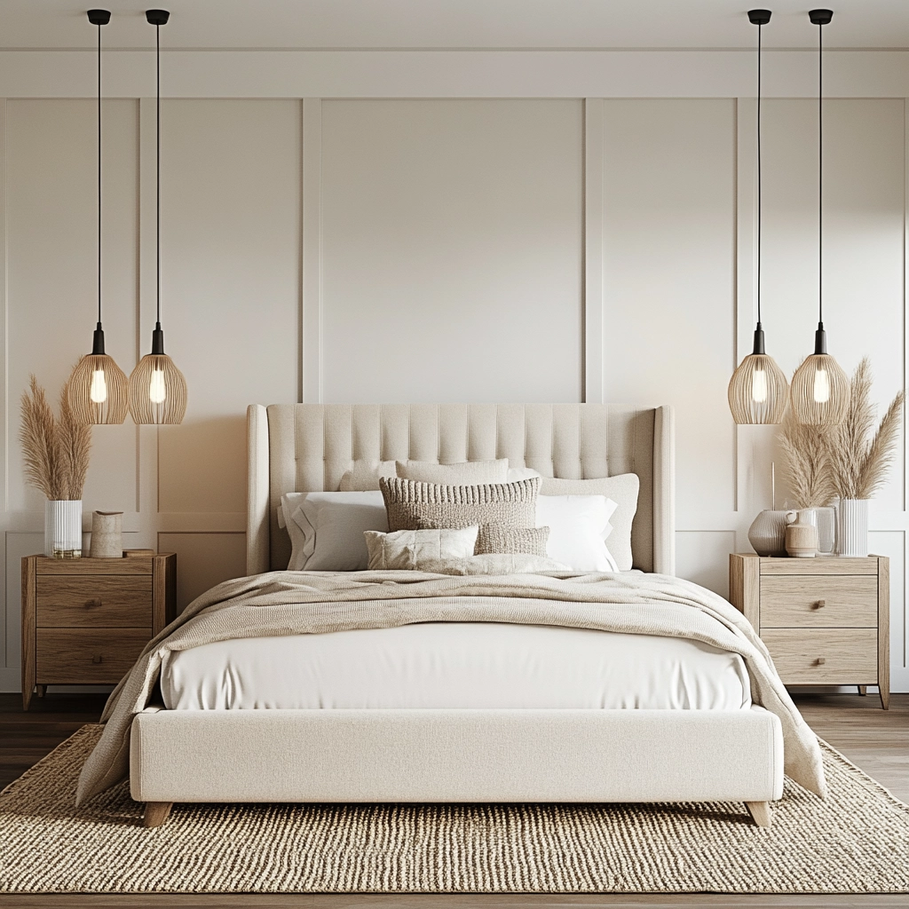 modern farmhouse master bed bedroom 6