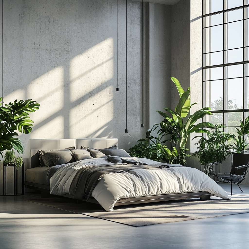 modern farmhouse master bed bedroom 63