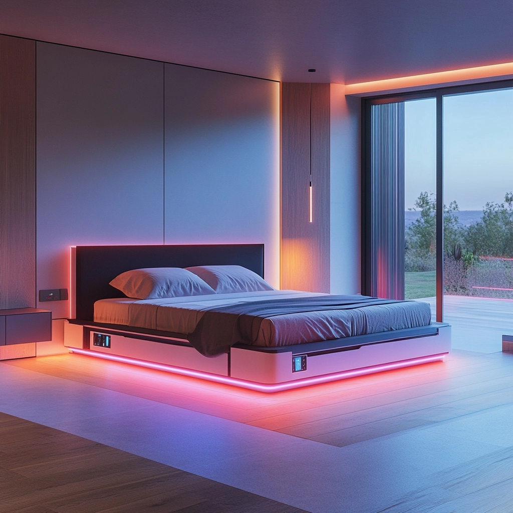 modern farmhouse master bed bedroom 68