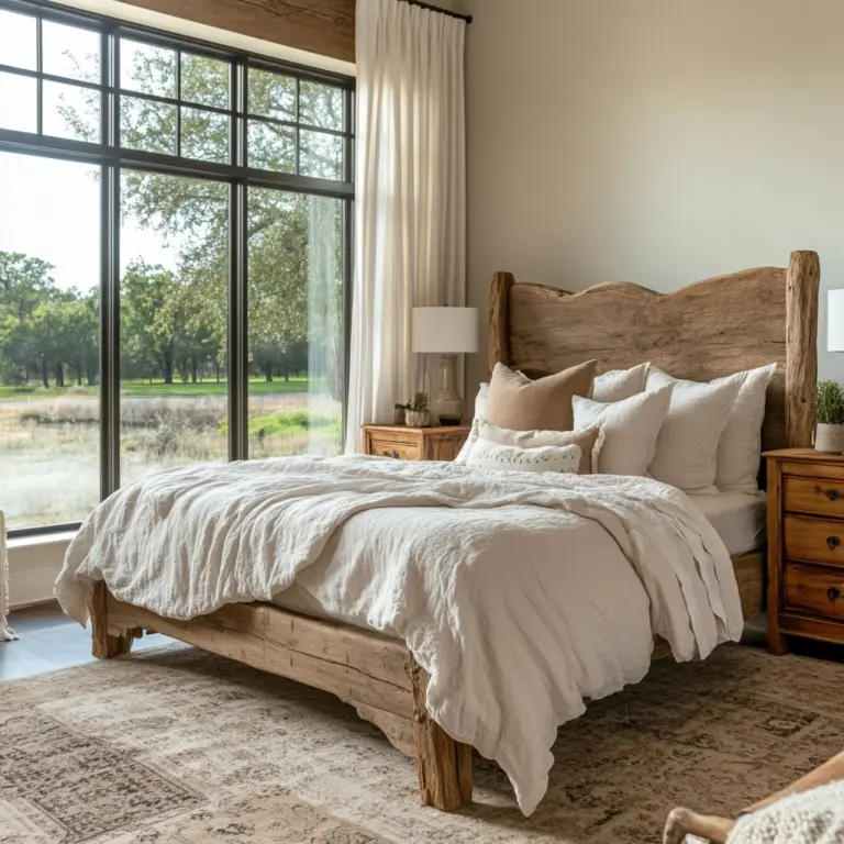modern farmhouse style bedroom 1
