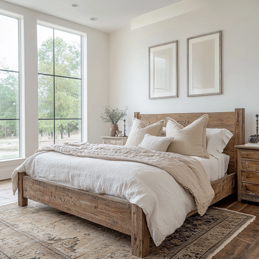 modern farmhouse style bedroom 2