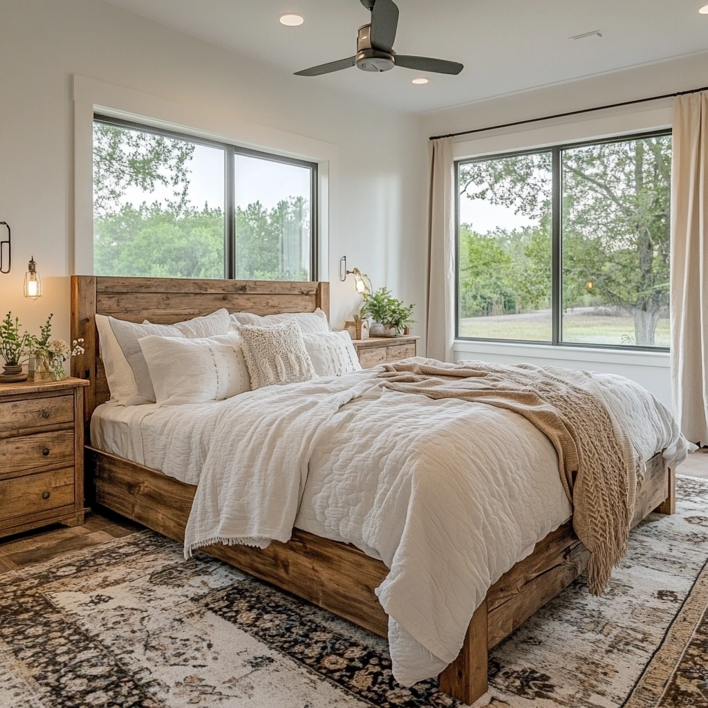 modern farmhouse style bedroom 4