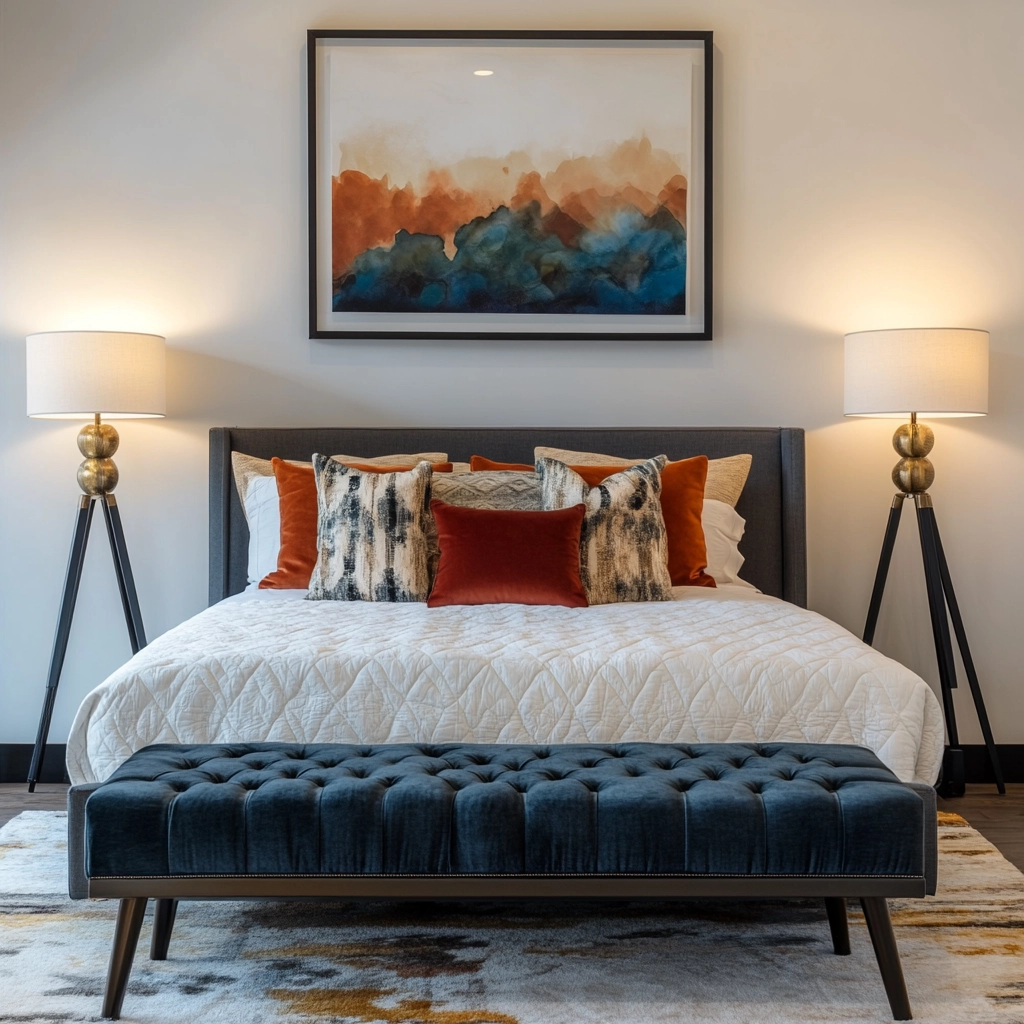 modern farmhouse style bedroom 73