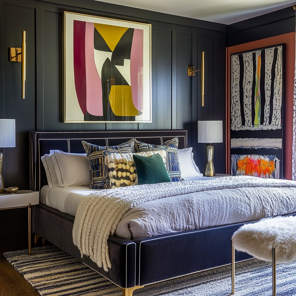 modern farmhouse style bedroom 76