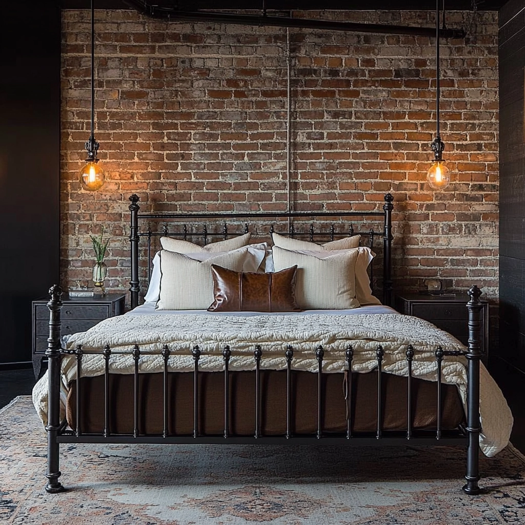 modern farmhouse style bedroom 9