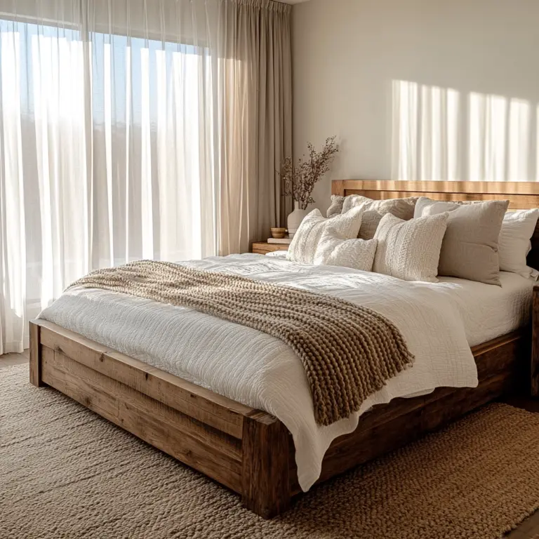 modern rustic farmhouse bedroom 1