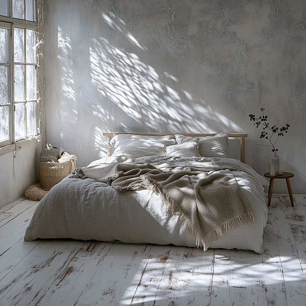 modern rustic farmhouse bedroom 13