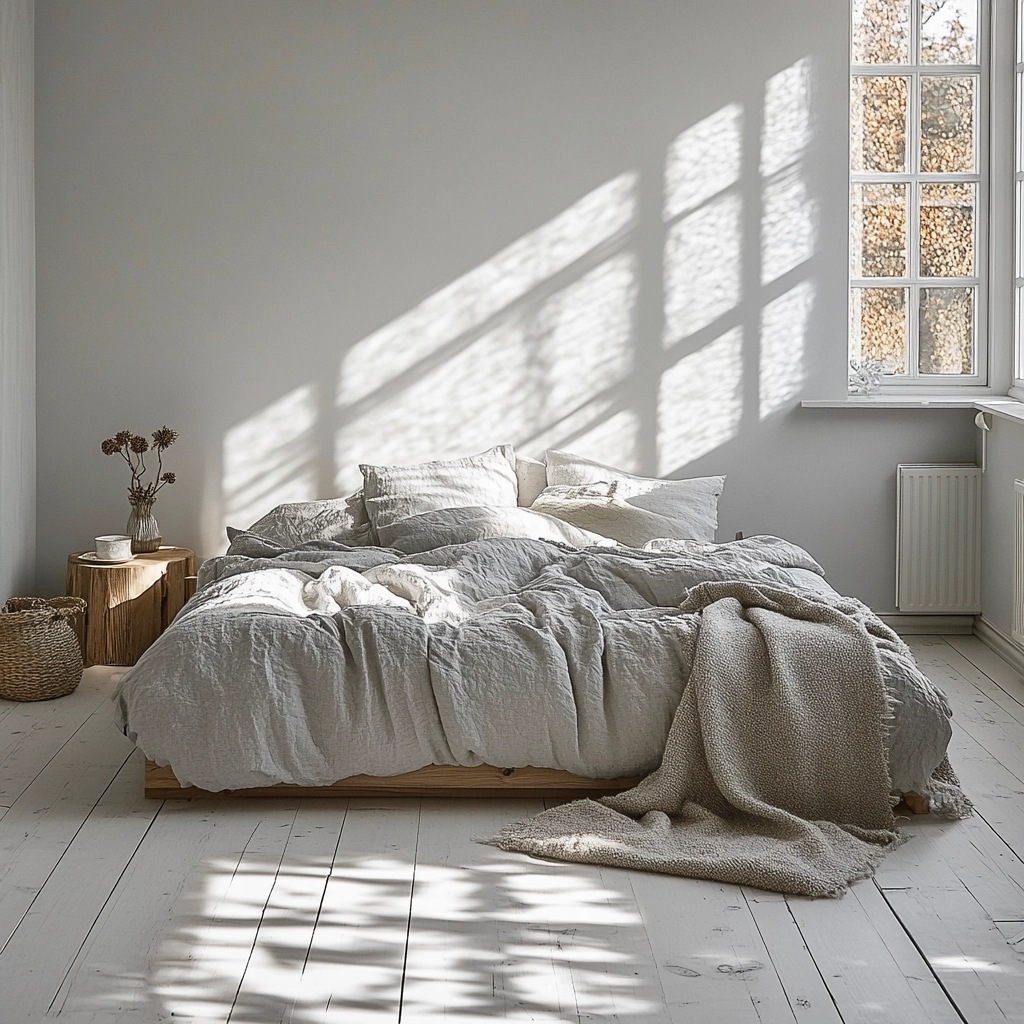 modern rustic farmhouse bedroom 14