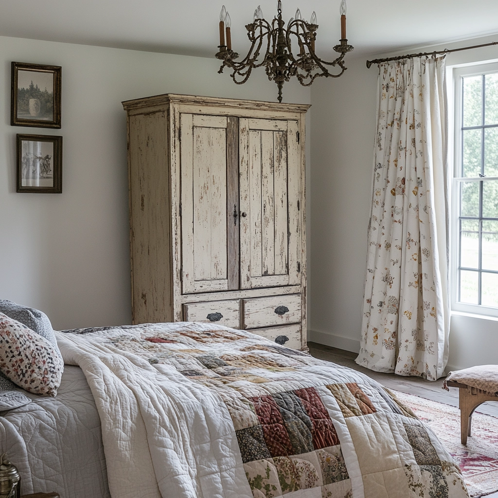 modern rustic farmhouse bedroom 17