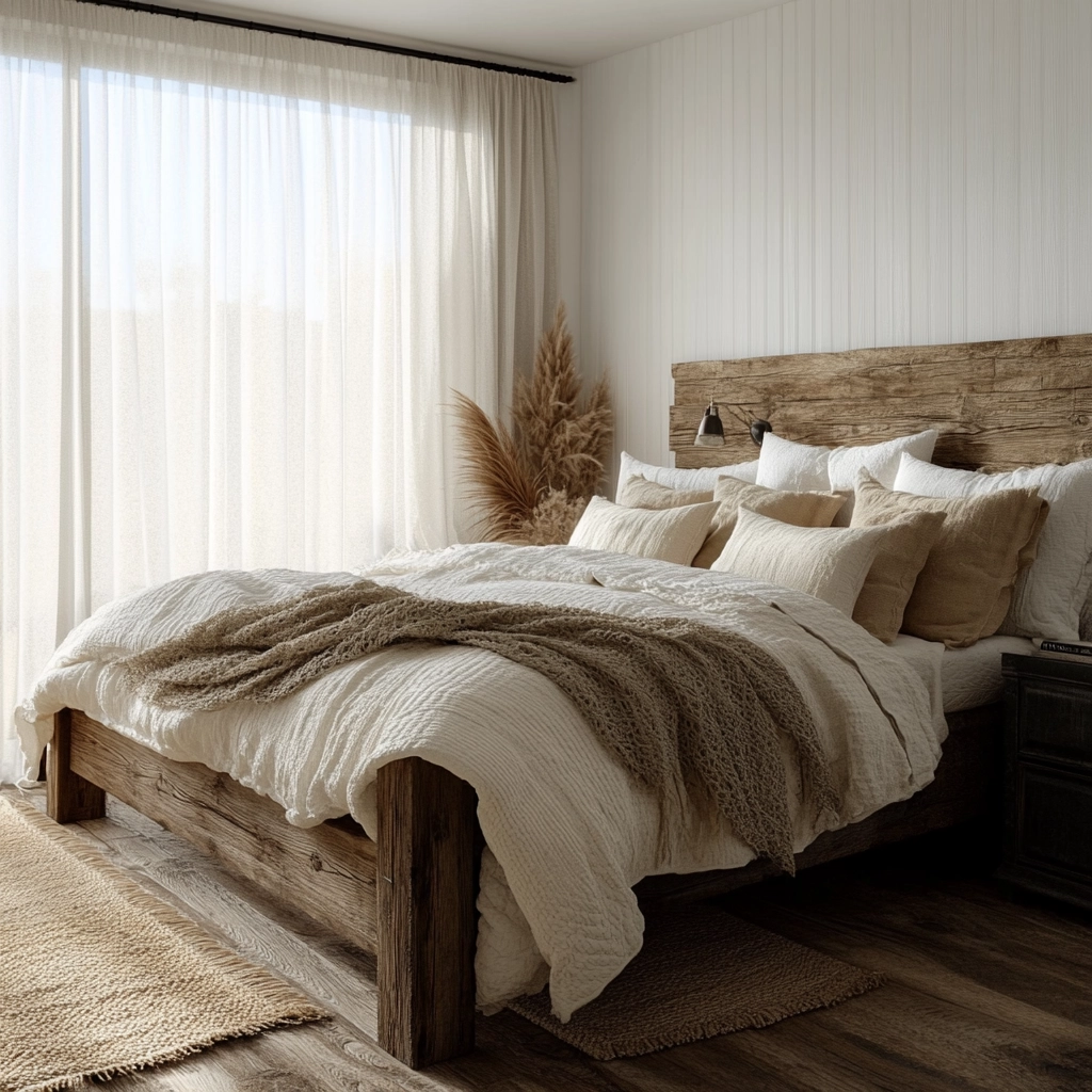 modern rustic farmhouse bedroom 2